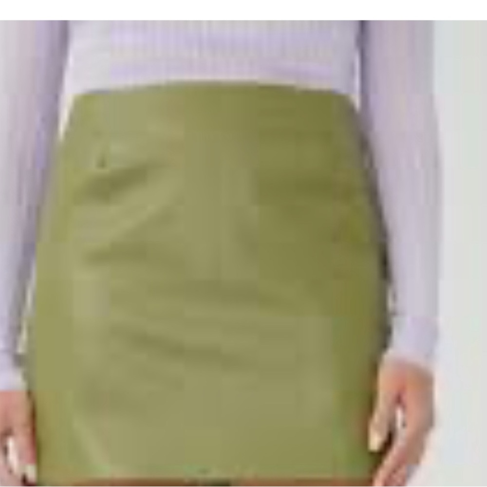 Vegan leather mini skirt